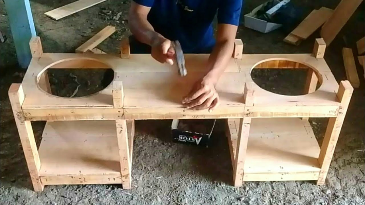 cara membuat gerobak motor dari kayu part 2