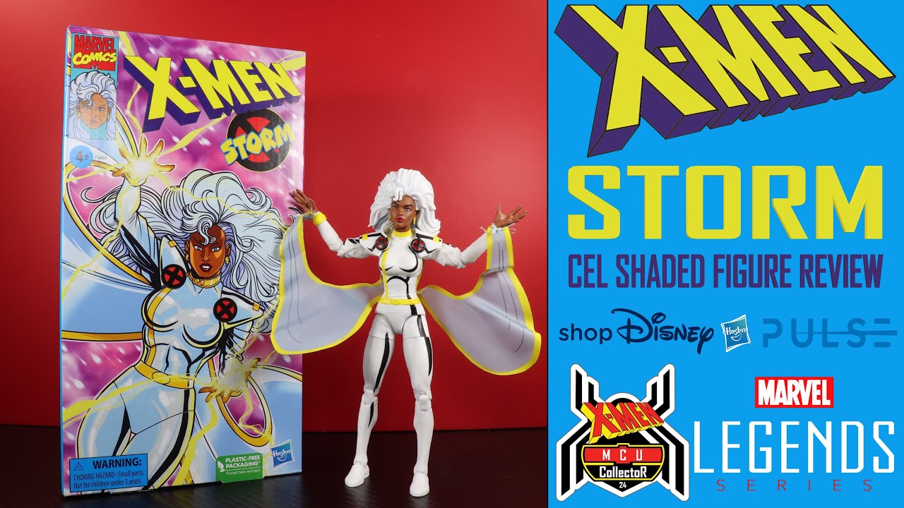 Marvel Legends STORM Xmen Animated Series TAS VHS Box Cel Shaded Figure Review