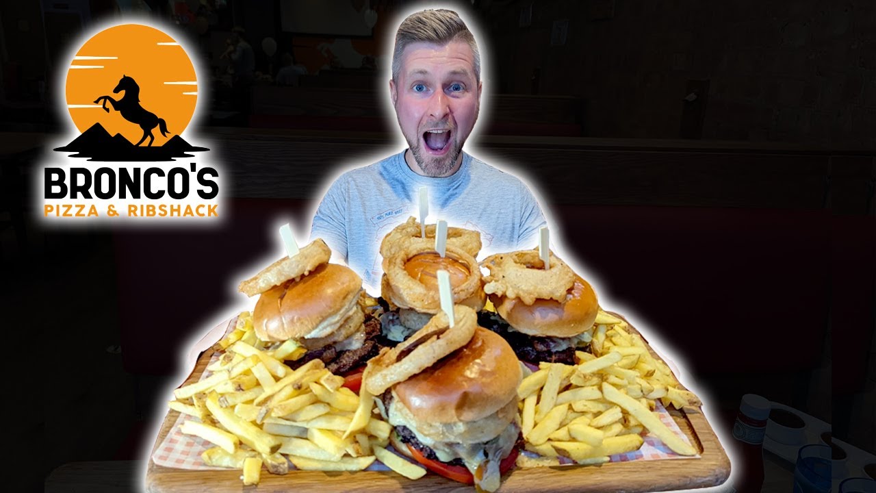 UNDEFEATED MAN против FOOD BURGER CHALLENGE | BRONCOS - ЛОНДОН