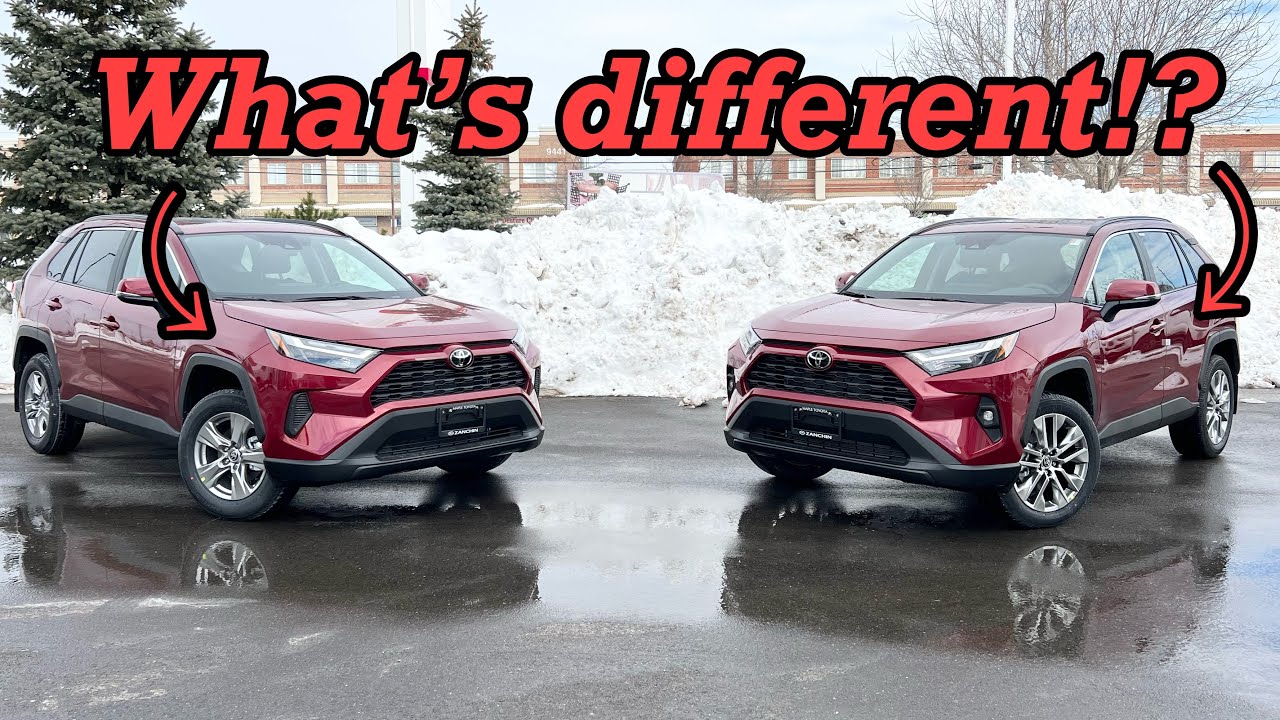 Por&oacute;wnanie Toyoty RAV4 XLE i XLE premium z 2023 roku!