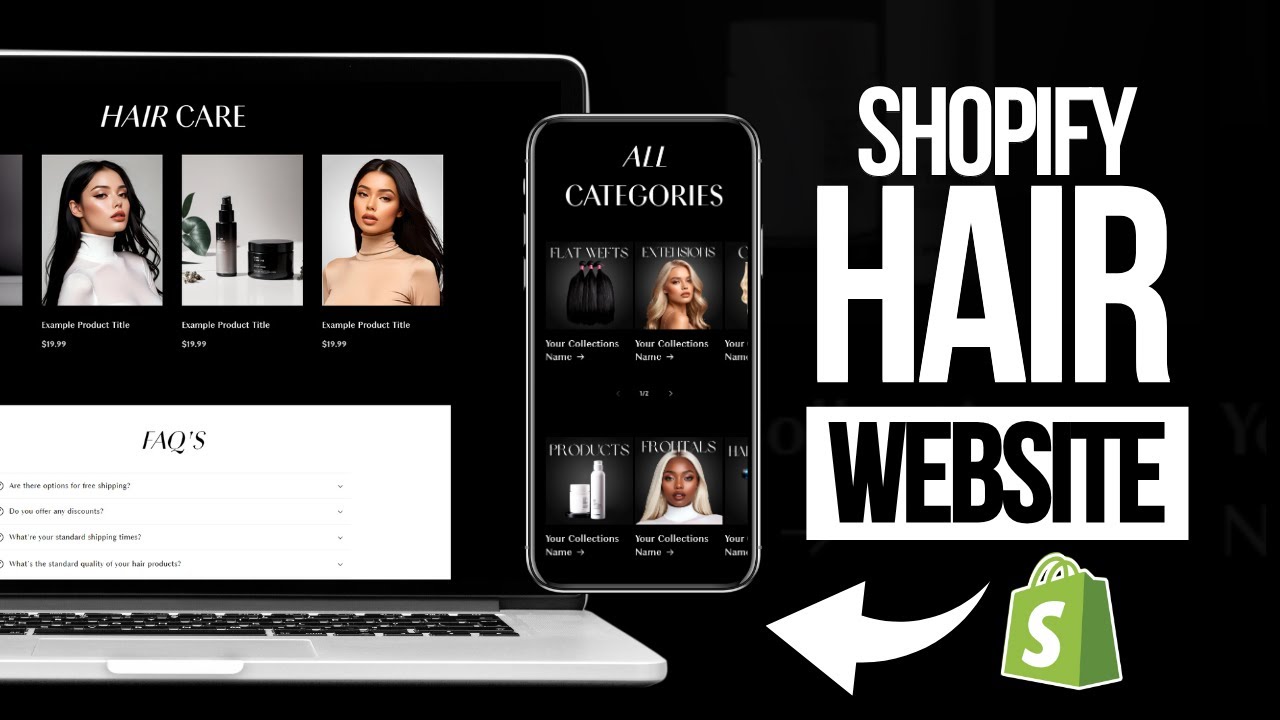 HOW TO MAKE A SHOPIFY HAIR STORE | Beginner Friendly Shopify Tips & Tricks