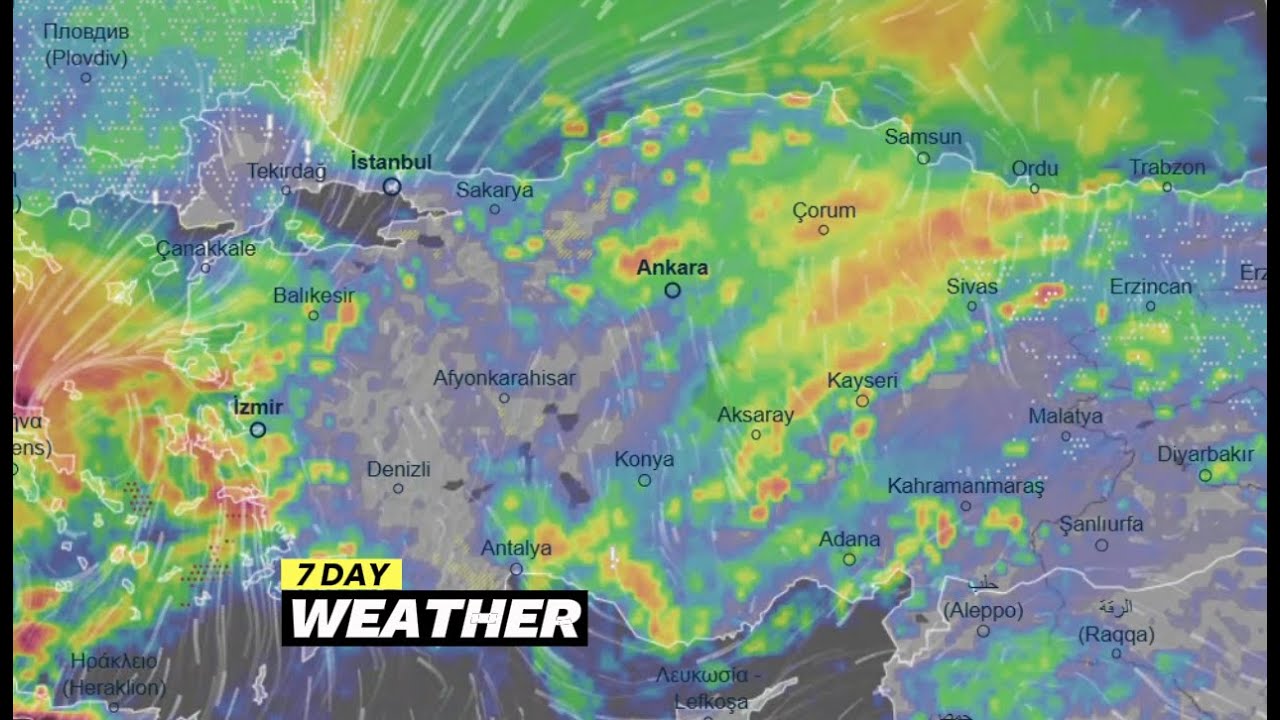 Greece & Turkey Weather | ECMWF Model January 28, 2025 | Rain And Storms