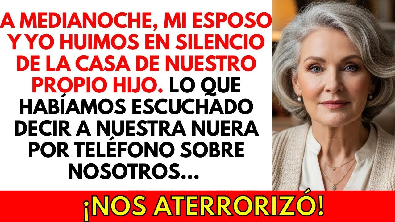 Me escapé de la casa de mi hijo a medianoche… después de escuchar el terrible plan de mi nuera.