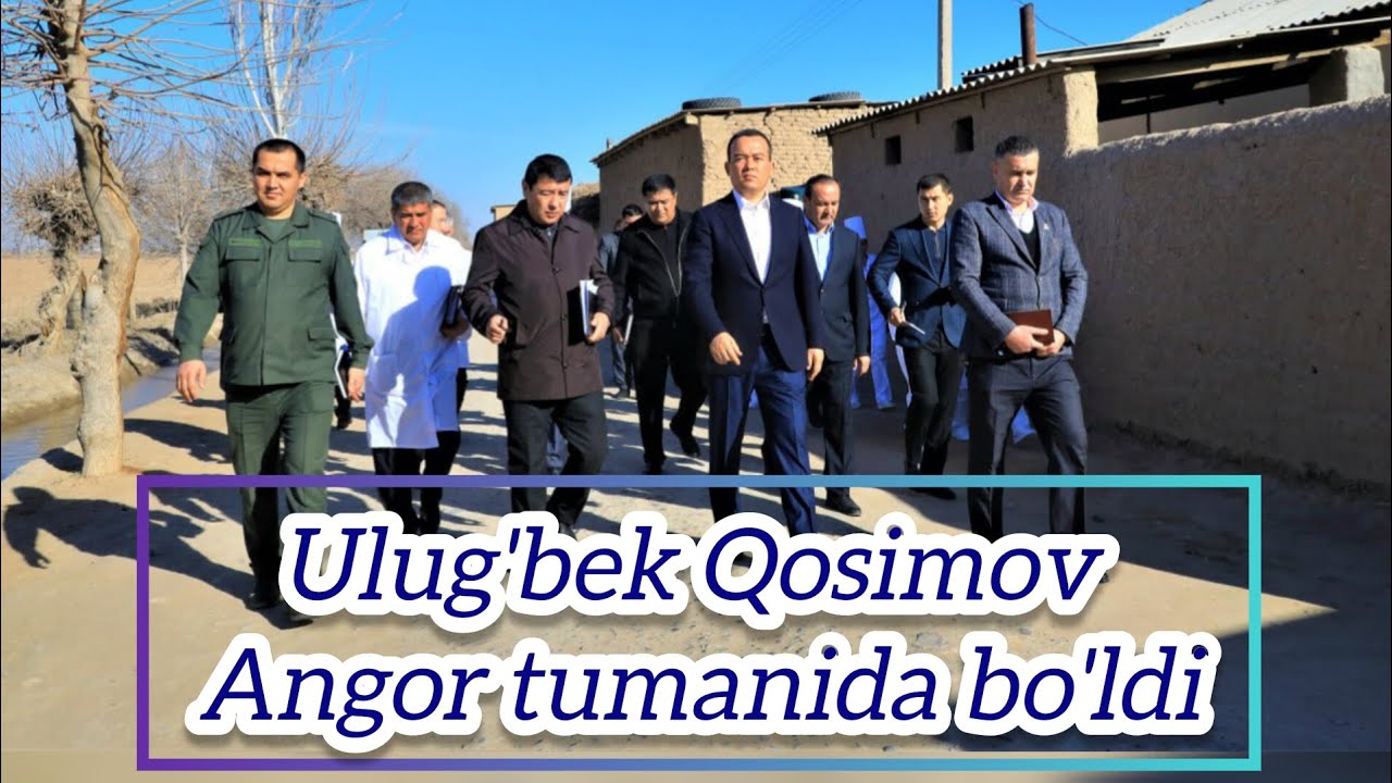 Ulug'bek Qosimov Angor tumanida bo'ldi