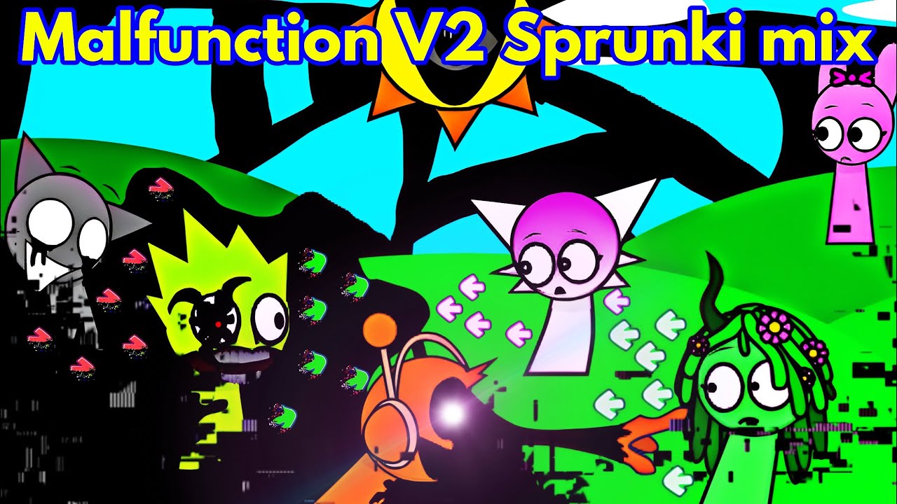 Friday Night Funkin' NEW Malfunction V2 sprunki mix | Incredibox Sprunki (FNF/Mod/Pibby Cutscene)