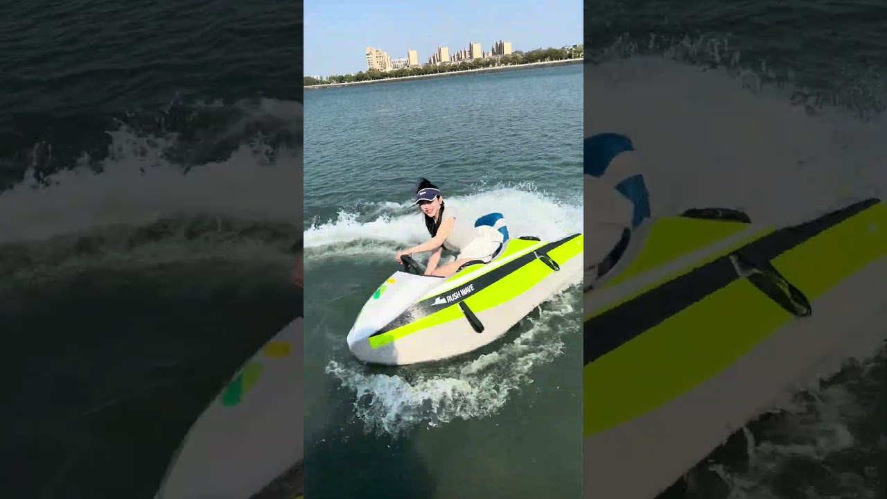 RUSH WAVE  BOAT, automatic drainage, convenient and fast#rushwave  #Surfing #kartboat #rushwaveboat