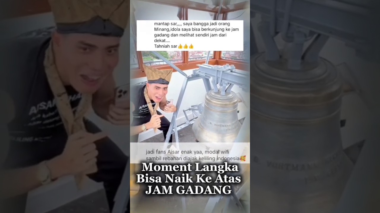 Moment Langkah Naik Ke Atas JAM GADANG 
