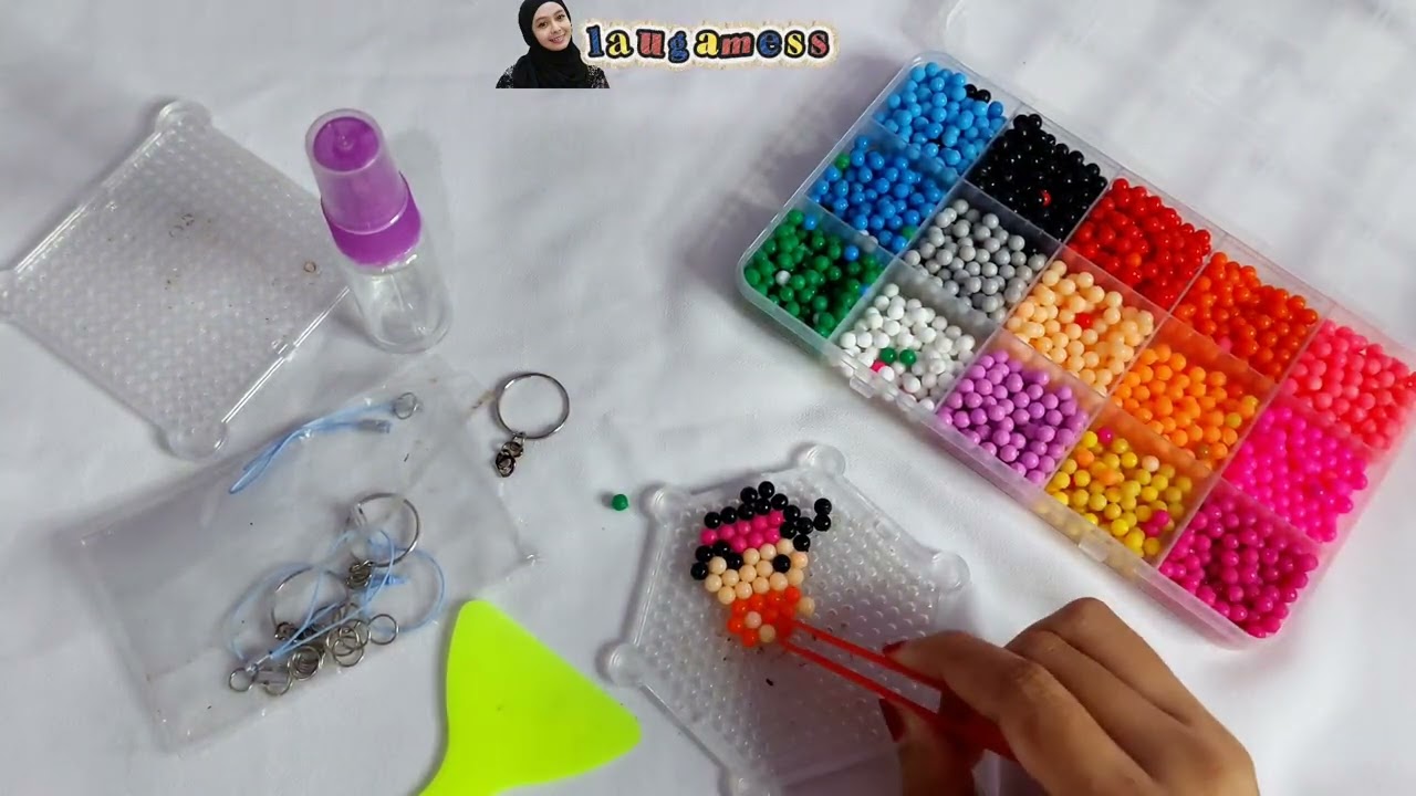 Make a Tenis Girl by Aquabeads | Membuat Pemain Tenis dari  Manik-manik Waterbeads