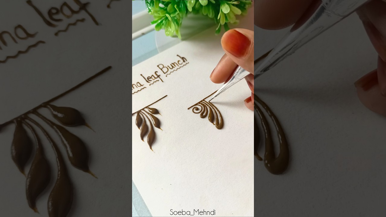Different types leaf bunche #shorts #mehndilovers #viralvideo #trendingvideo #mehandi #soeba_mehndi