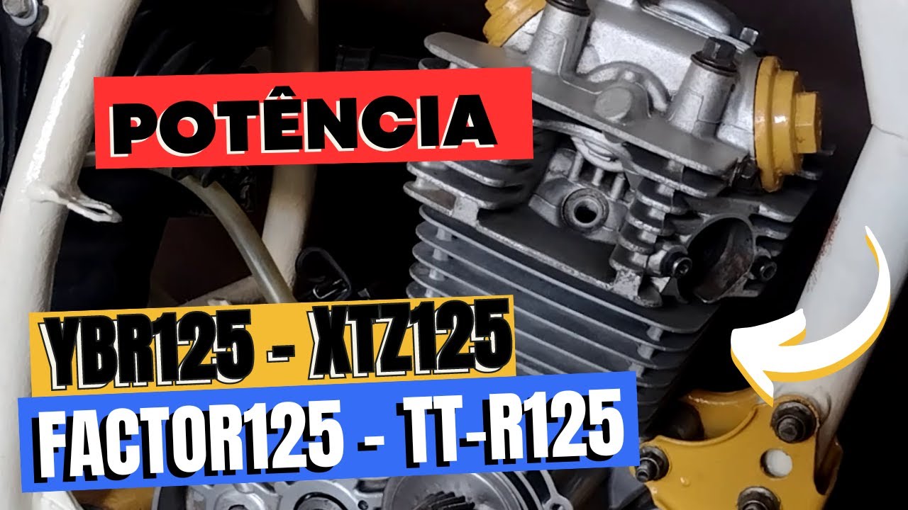 Como ter a potência (12,5 CV) do motor antigo da Ybr125/Xtz125 03/05.