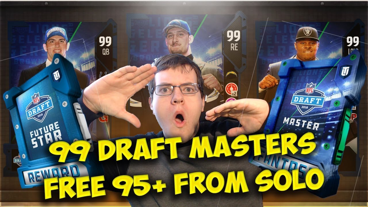 Nfl Draft Master Fantasy Pack 99 Overall And Free Future Star Player -Madden 18 Ultimate Team Mut 18
