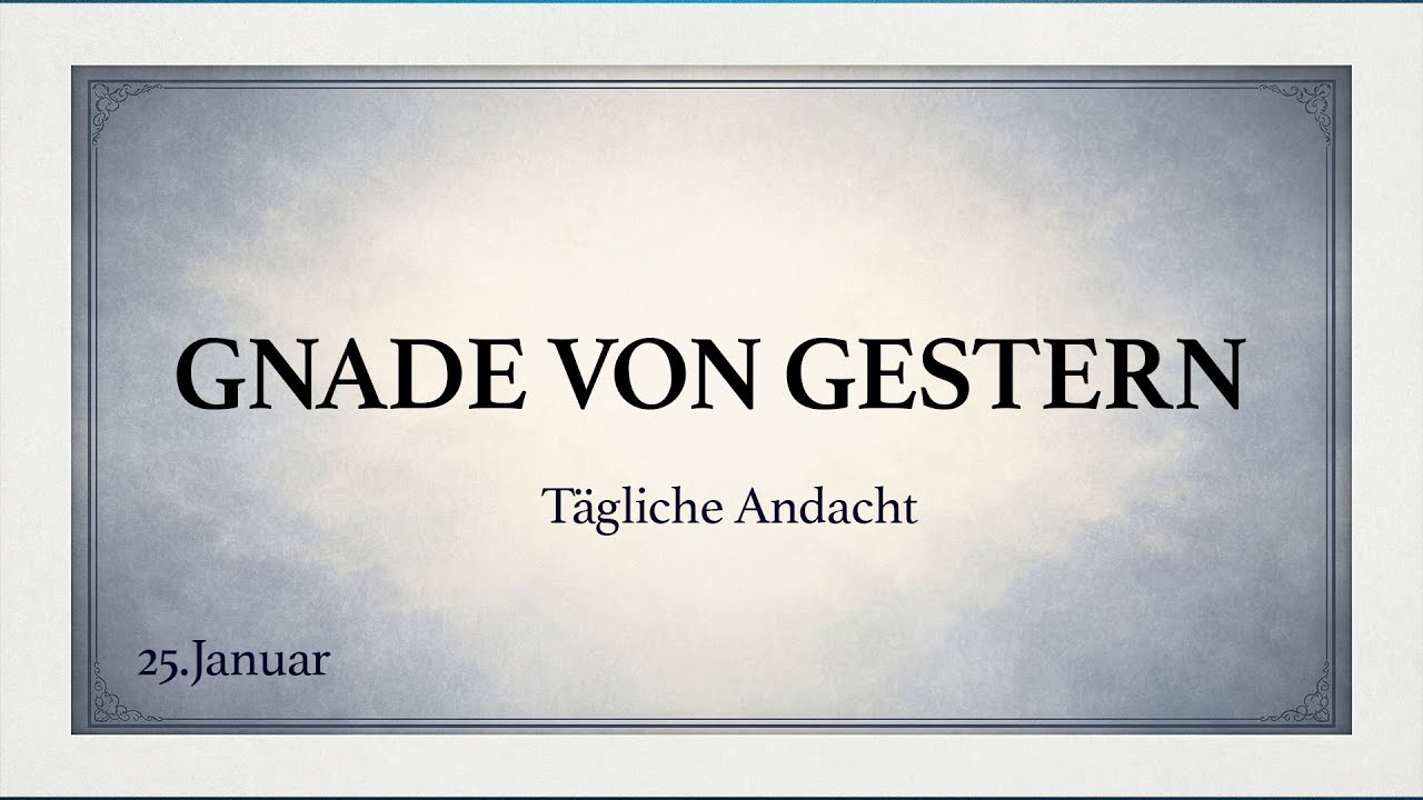 Die eine Sache, die deine Hoffnung zurückbringt | Spurgeon Andacht (deutsch)