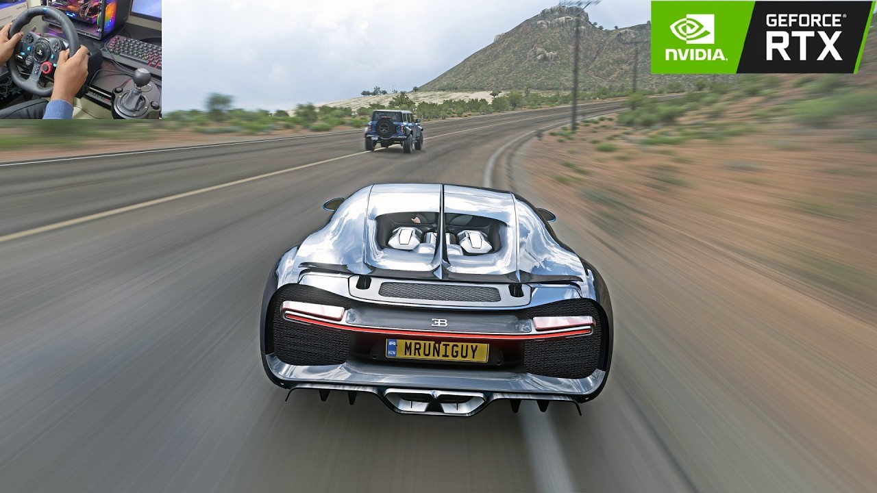 Bugatti Chiron Top Speed Test – Forza Horizon 5 4K