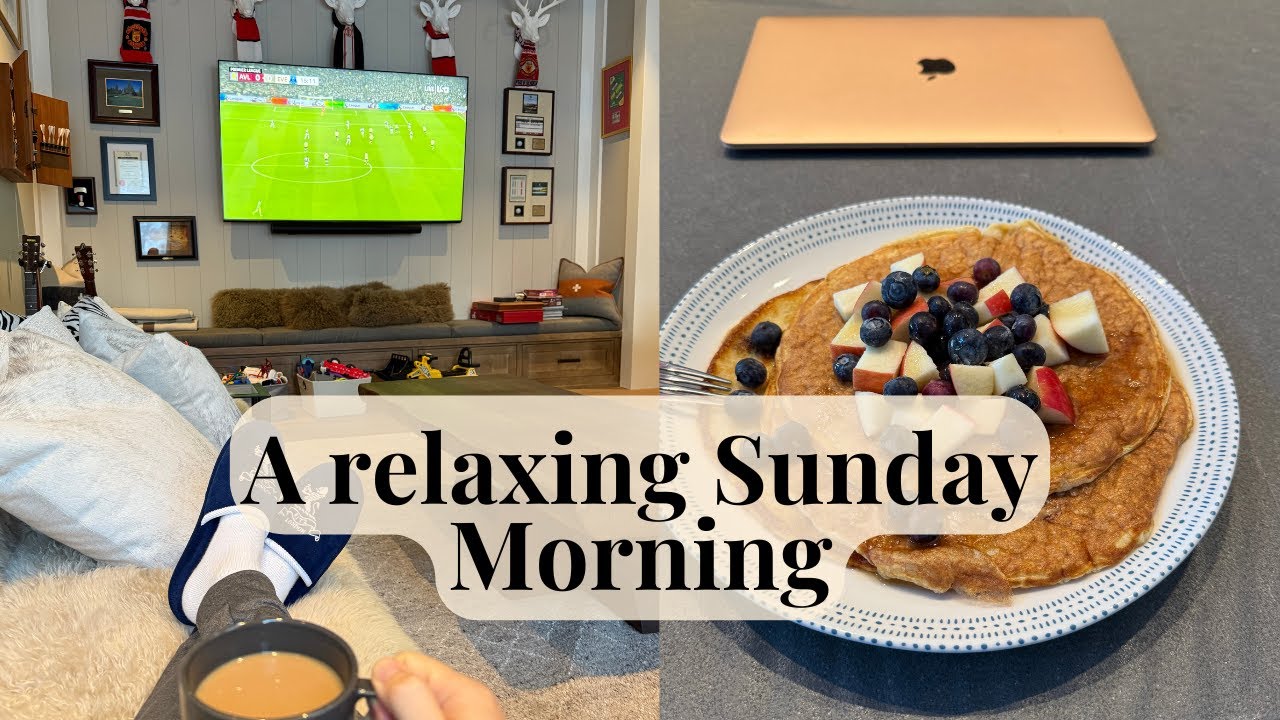 Relaxing Sunday Morning | Slow Living Diaries | Coffee | Pancakes | Fireplace