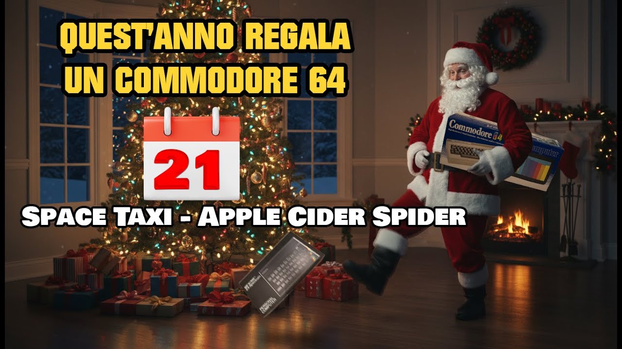 RA017: Metti un C64 sotto l'albero (Advent 21) Space Taxi - Apple Cider Spider