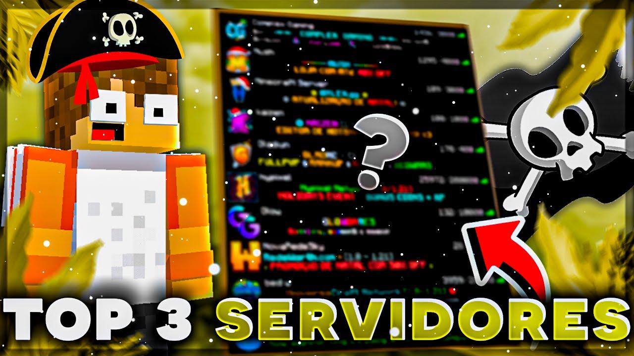 TOP 3 melhores servidores de MINECRAFT PARA BEDWARS E SKYWARS DE 2026!! (Pirata & Original)