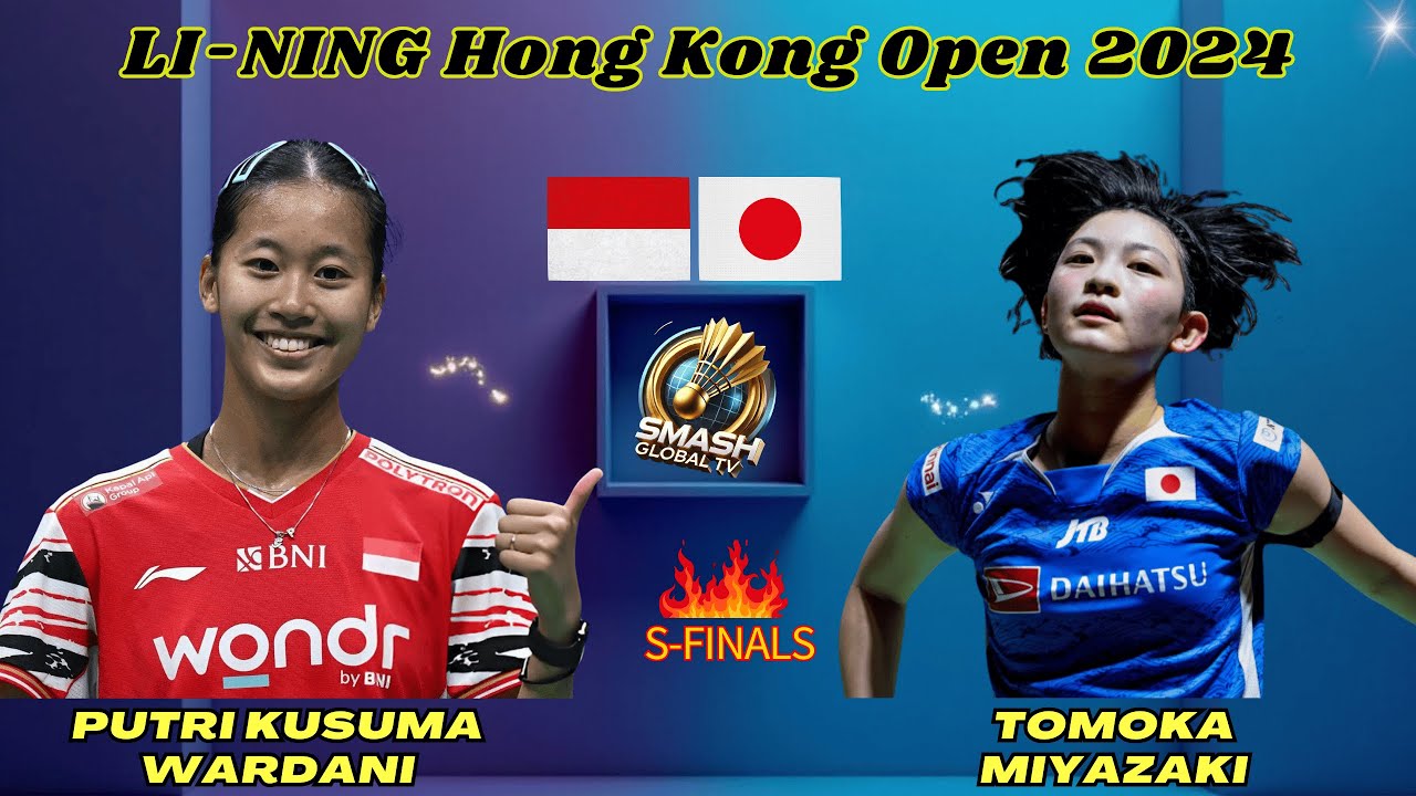 Pertarungan Sengit! Putri Kusuma Wardani (INA) vs Tomoka Miyazaki (JPN) | Hong Kong Open 2024 – SF