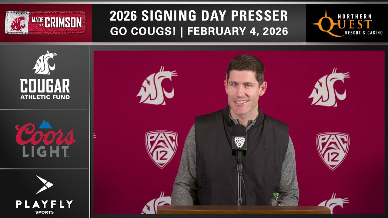 WSU Football | Northern Quest Resort & Casino | Kirby Moore Signing Day Press Conference | 2/4/26