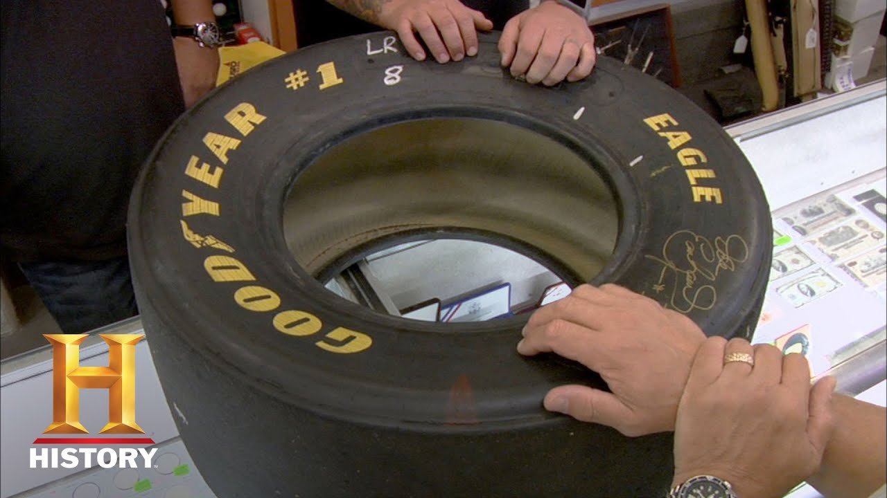 Dale Earnhardt Signed Tire (Season 5) | Pawn Stars