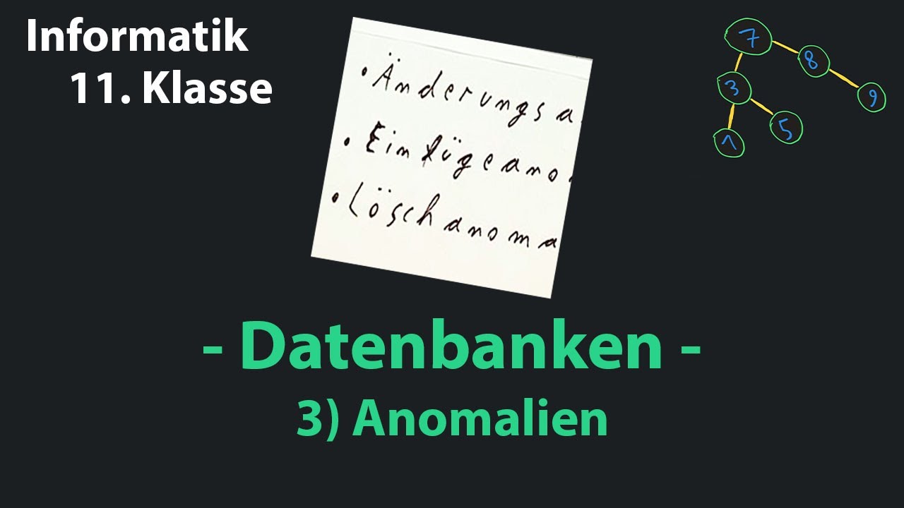 3 Anomalien (Datenbanken)