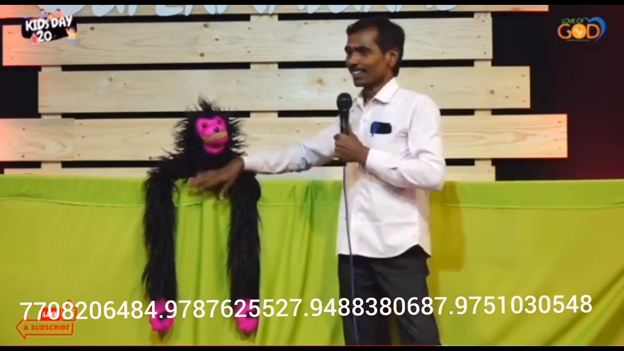 பப்பட் ஷோ சிரிக்க வைக்கும் ஆப்பிரிக்கா பொம்மை Jesus TV 3 Kirupakaran Rajapalayam 9751030548