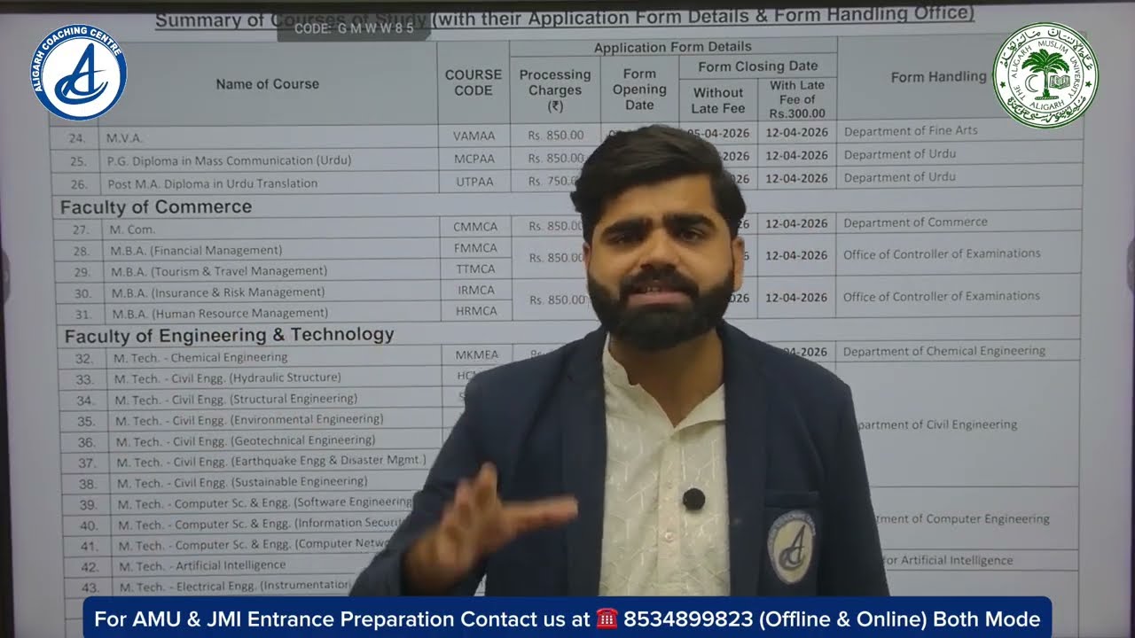 AMU Application Form 2026-27 Last Date | All Courses Registration | AMU Admission 2026 #amuentrance