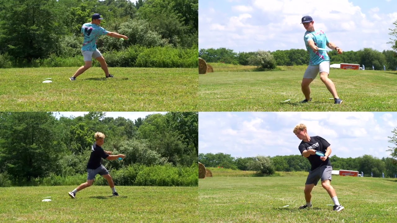 SUPER SLOW MOTION FORM: CALVIN LONNQUIST AND ZACH NASH PRO DISC GOLFERS