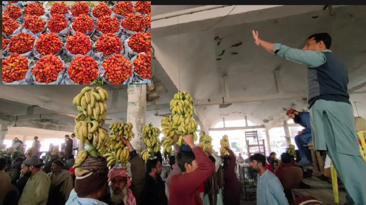 Sadhar #sabzi #mandi #faisalabad 😍 | #fruit Ke Boli in #sabzimandi 😊 | #strawberry Laye ❤| #vlog160
