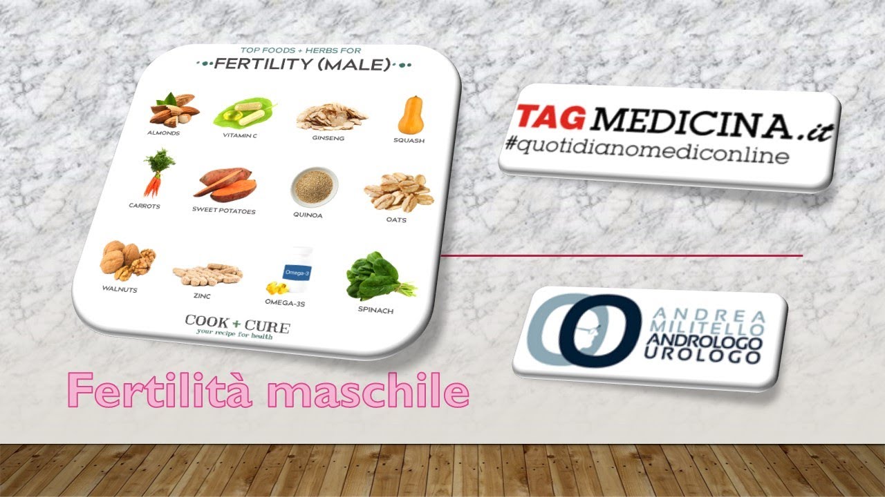 La giusta alimentazione che può migliorare la fertilità maschile. Dieta per la fertilità