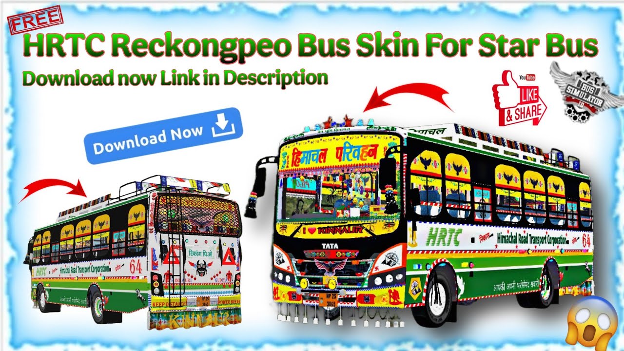 HRTC Reckongpeo Star Bus Mod and Skin ❤️🤌 ||Star Bus|| Super Modified Bus Skin......Download Now ❤‍🔥