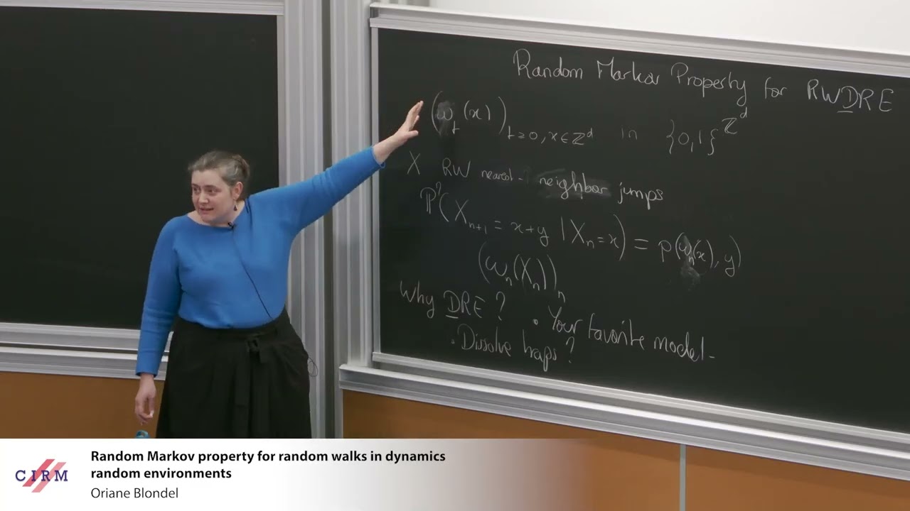 Oriane Blondel: Random walks in dynamic random environment