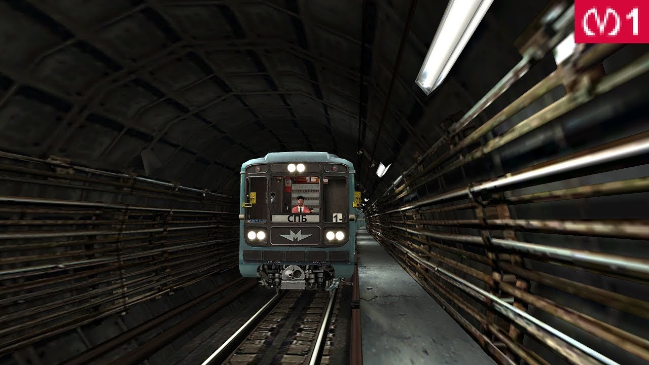 Кировско-Выборгская линия Петербургского метрополитена в Trainz 2012 (НА КОЛЕНКЕ)