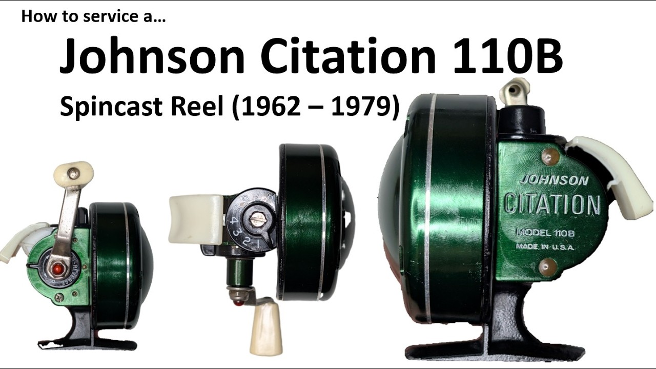 Johnson Citation 110B (1962 - 1979) Vintage Spincast Fishing Reel Service Video