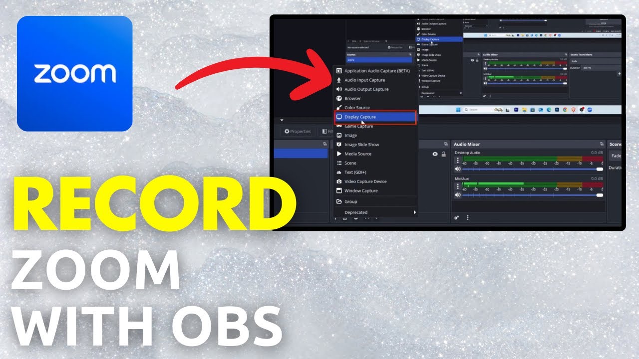 Как записать Zoom-конференцию в OBS Studio
