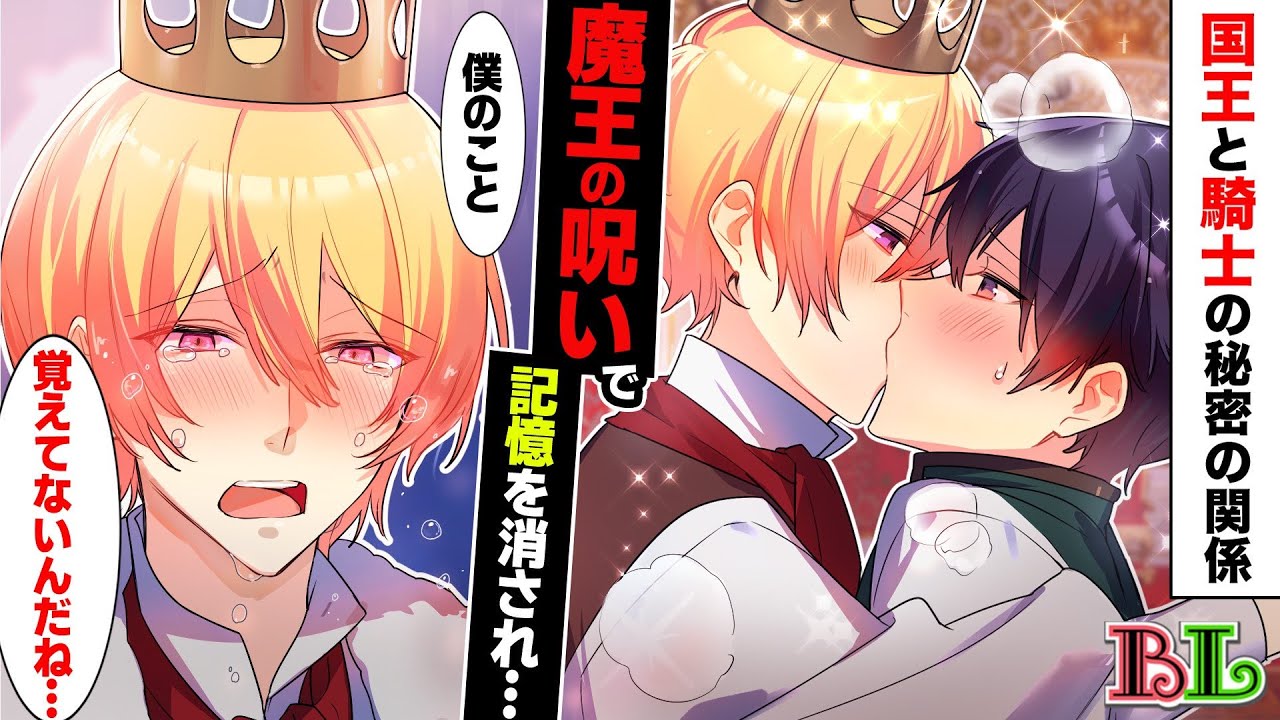 【BLアニメ】城の裏手の納屋で隠れて熱いキスをする関係だった騎士団長が、敵の罠にはまって恋心を奪われただの主従関係に戻ってしまったとしたら...(BLボイス漫画)