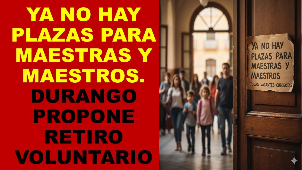 Soy Docente: YA NO HAY PLAZAS PARA MAESTROS: LA REALIDAD QUE NADIE QUERÍA DECIR