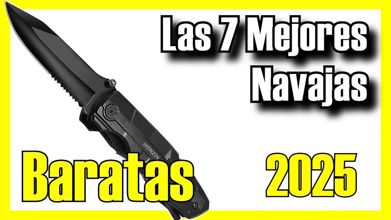 🔪🔥 9 MEJORES Navajas BARATAS de Amazon [2025]✅[Calidad/Precio] Automáticas / Tácticas / Multiusos