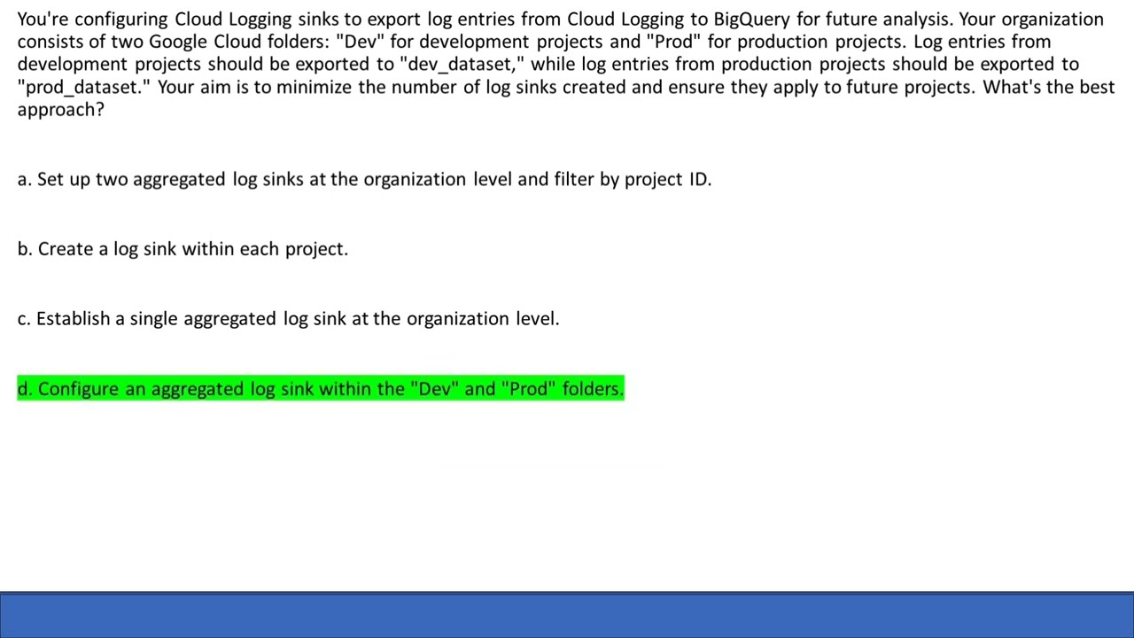 GCP Professional Cloud DevOps Engineer  Exam Practice Test Questions and Answers | Module 5