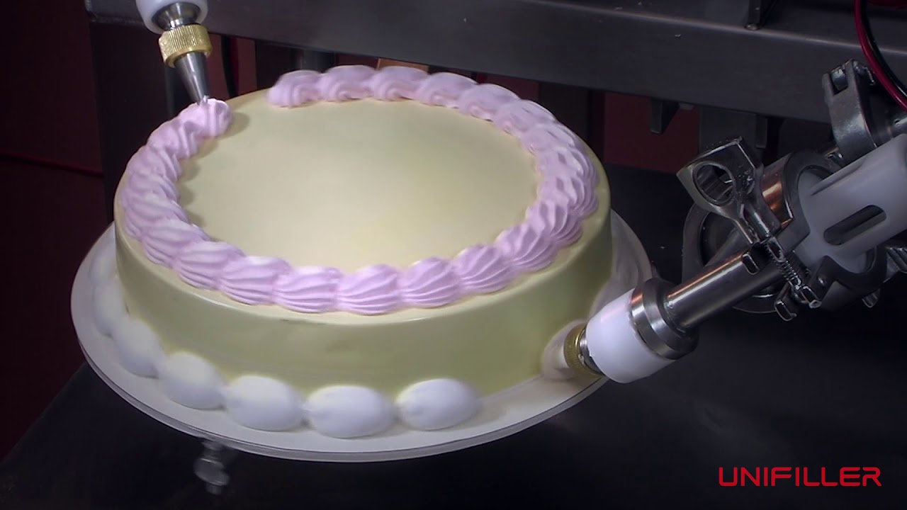 Round Cake Production with Unifiller's Bakery Depositors and Cake Decorating Machines