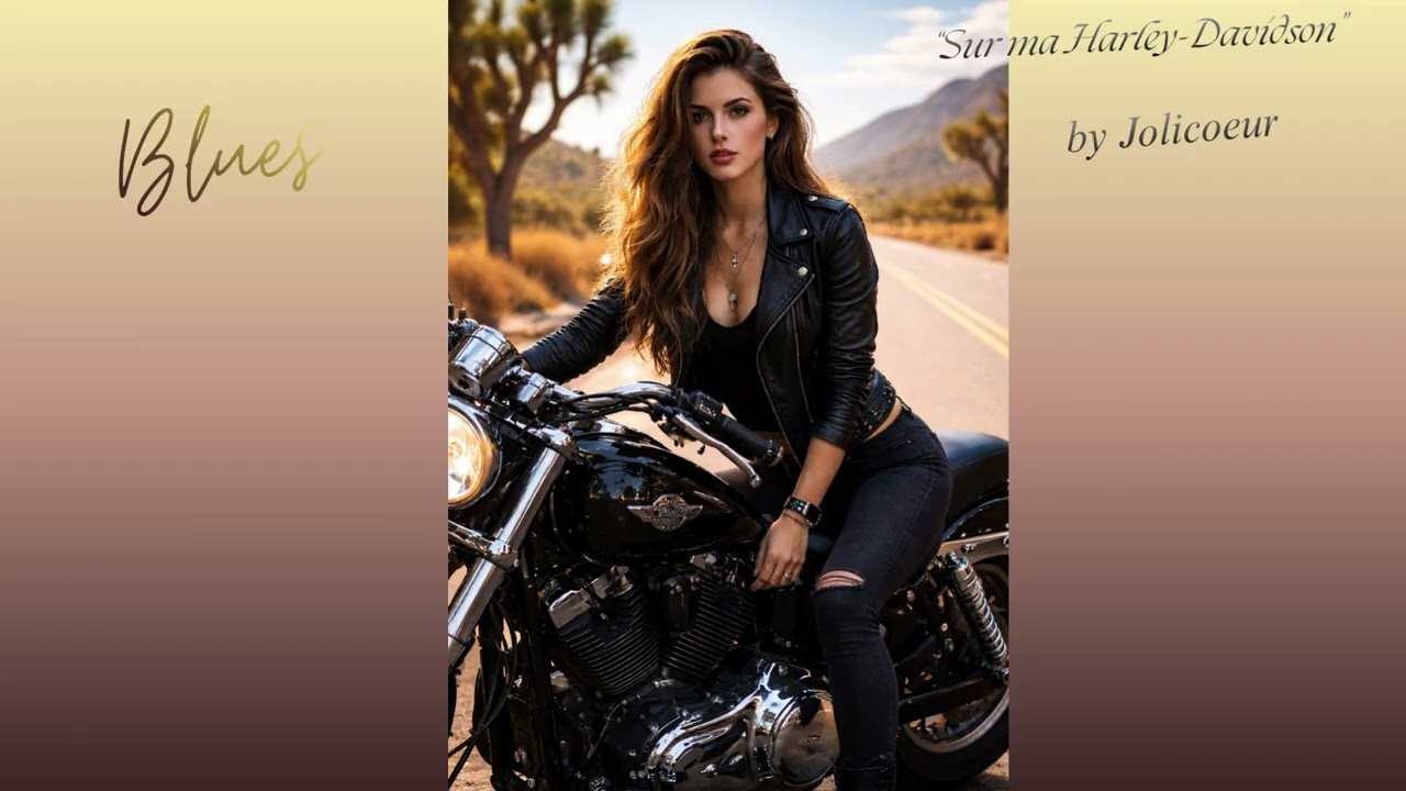 “Sur ma Harley-Davidson” by Jolicoeur