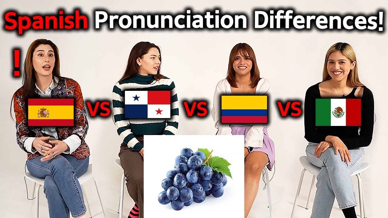 Различия в словах испанских стран! (Испания, Панама, Колумбия, Мексика)