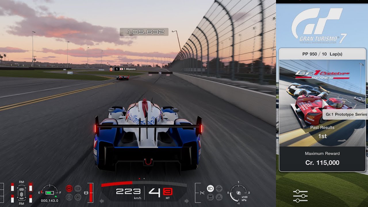 Gran Turismo 7 | Gr.1 Prototype Series 10 Lap Daytona Road Course - Toyota GR010 HY 