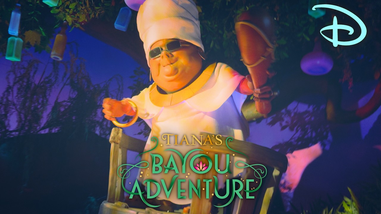 Tiana's Bayou Adventure NEW RIDE AT DISNEYLAND 4K Front Row