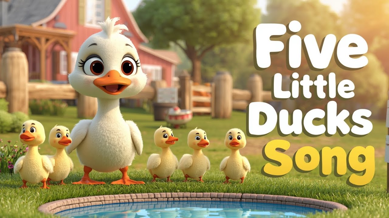 Five Little Ducks 🦆 | Classic Nursery Rhyme for Toddlers