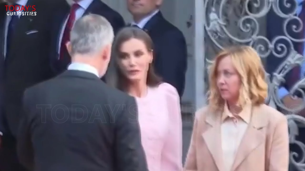 Queen Letizia was uncomfortable with a protocol error with Italian PM Meloni