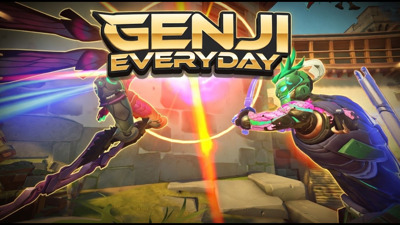 Overwatch quick play Genji gameplay (No commentary).