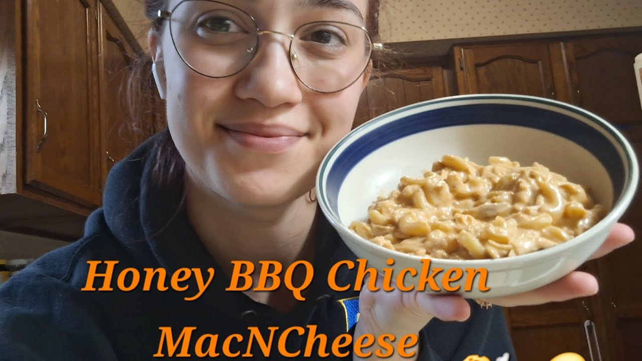 Honey BBQ Chicken MacNCheese - Quick & Easy Meal #easymeals