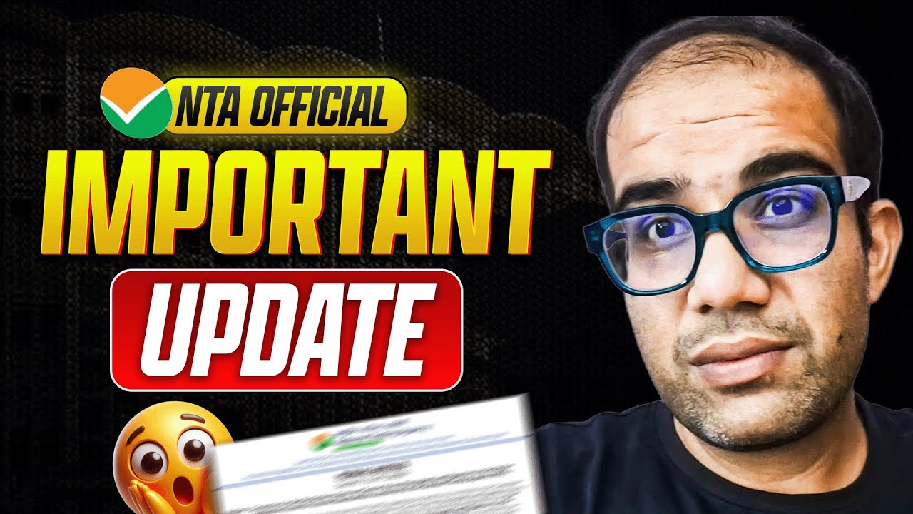 JEE 2026 | 🚨 NTA Official Important Update | Vinay Shur Sir
