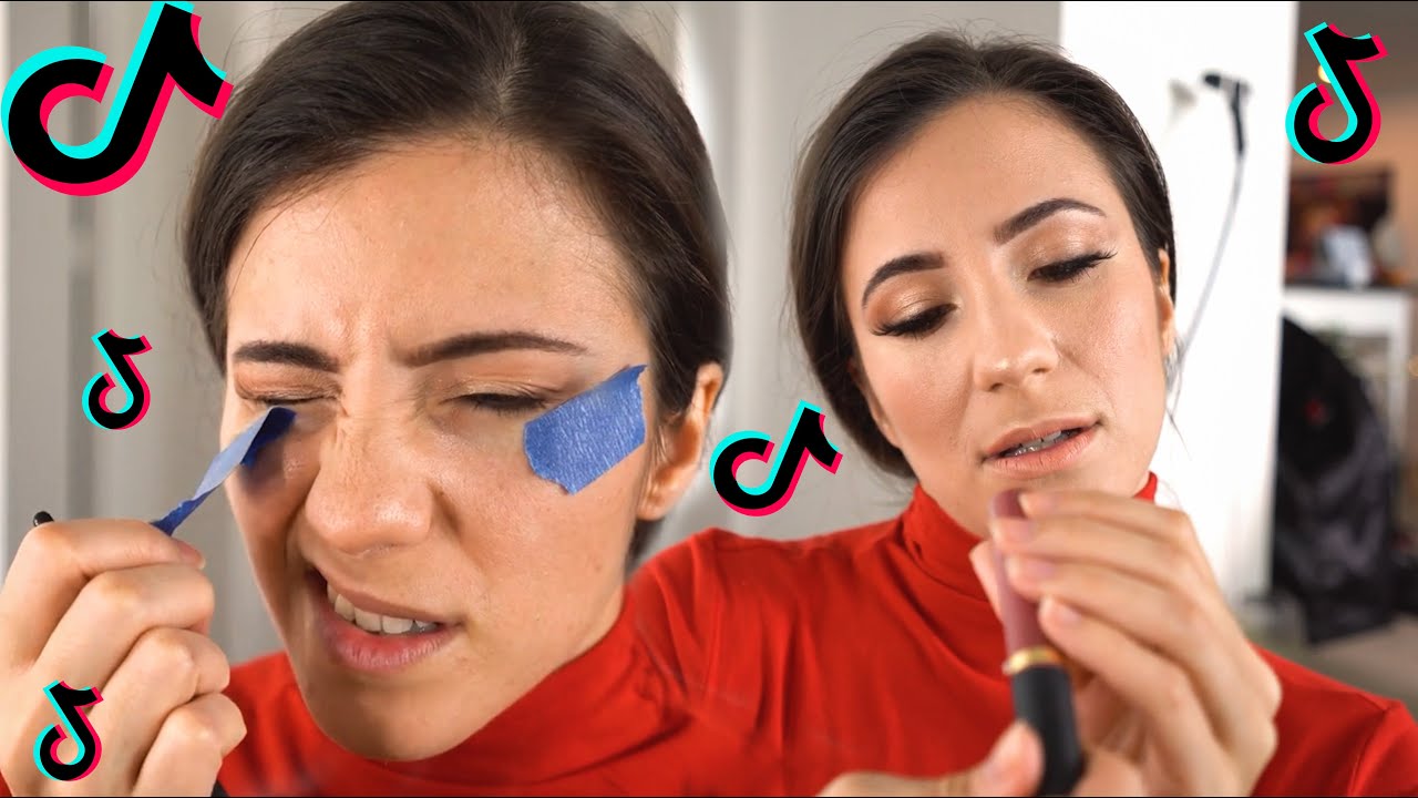 How I do my makeup for TikToks - WINTER LOOK (easy to follow) with Eliana Ghen