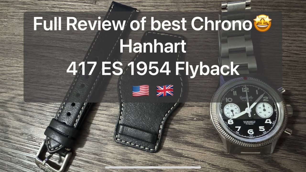 Лучший хронограф 2024 года из нашего прошлого? Hanhart 417 ES 1954 Flyback 39 мм, реверсивная пан...